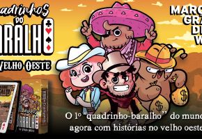 Quadrinhos do Baralho no Velho Oeste é o novo lançamento de Digo Freitas