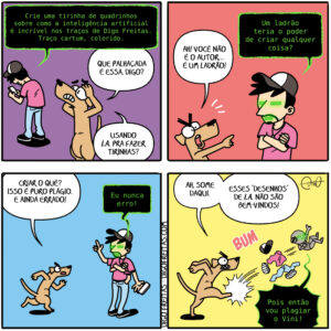 Minha Vida de Cão - Quadrinhos por Inteligência Artificial